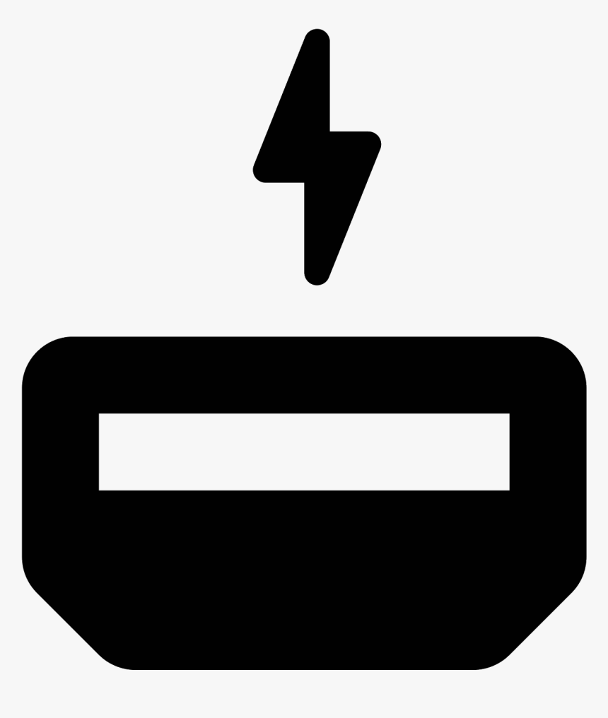 The Icon Is A Logo Of Thunderbolt - Sign, HD Png Download, Free Download