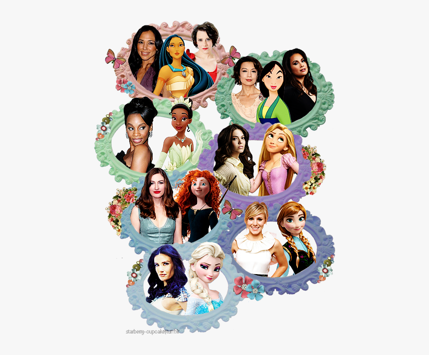 Disney Rapunzel Ariel Jasmine Aurora Cinderella Pocahontas - Kristen Bell Mandy Moore, HD Png Download, Free Download