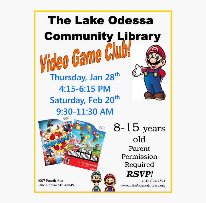 Transparent Lake Png - Video Game Club Flyer, Png Download, Free Download