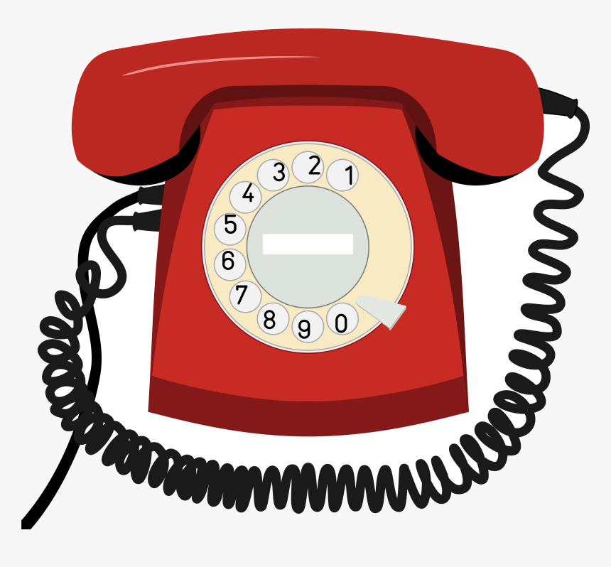 Phone Image Black And White Clipart Of Telephone Set - Telephone Clipart, HD Png Download - kindpng