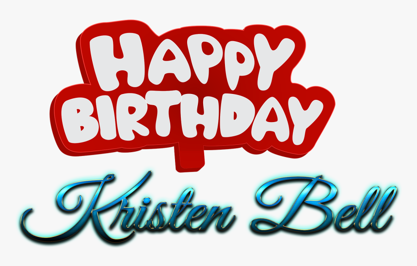 Kristen Bell Happy Birthday Name Png - Happy Birthday Charlotte Flair, Transparent Png, Free Download