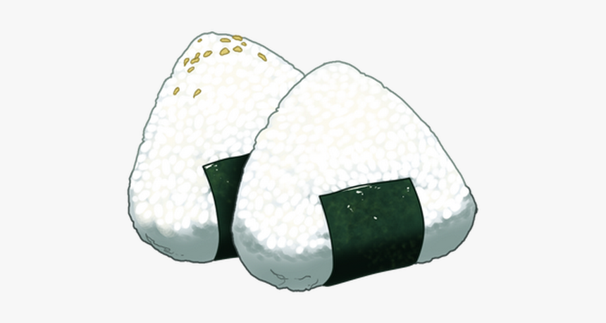 Onigiri Clipart Transparent - Anime Food White Background, HD Png Download, Free Download