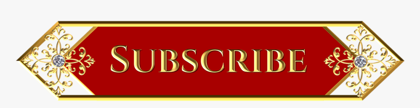 Gold, Red, Subscribe, Button, Subscription, Click - Transparent Subscribe Logo Gold, HD Png Download, Free Download