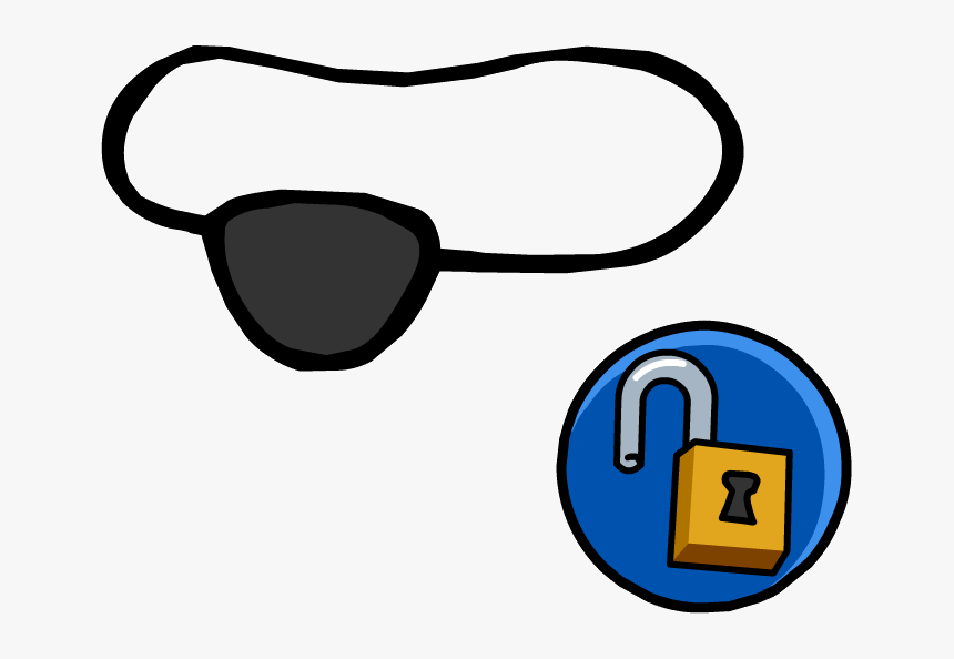 Pirate Eye Patch Png - Parche De Pirata Png, Transparent Png, Free Download