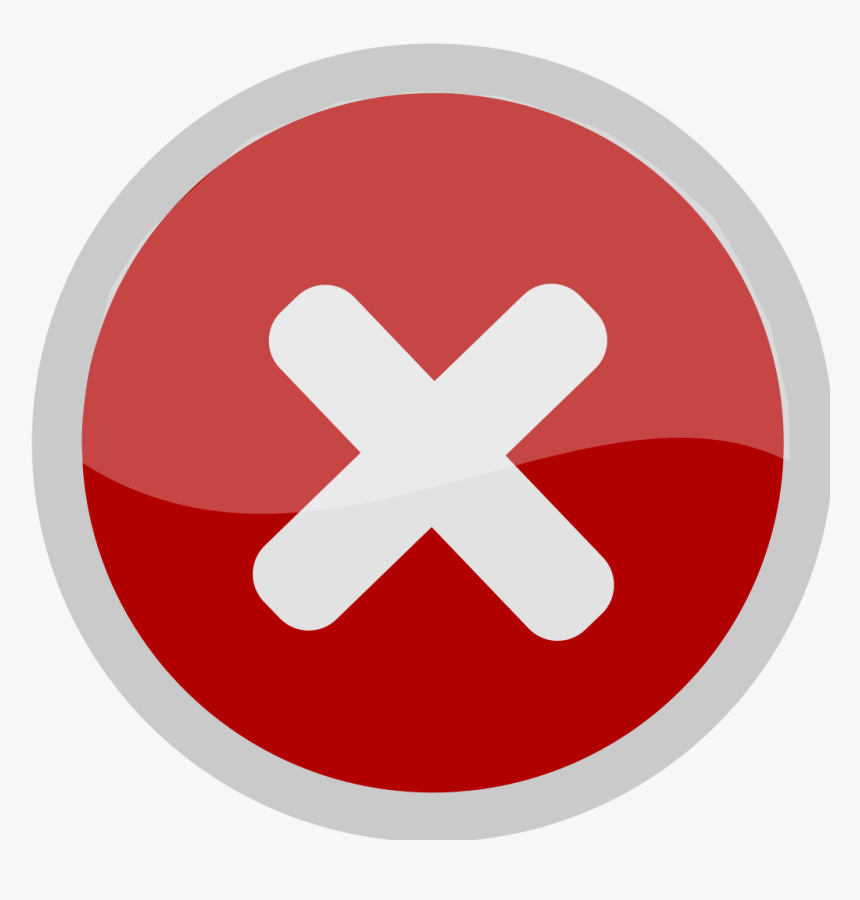 Red Circle With White X - X In Circle, HD Png Download, Free Download