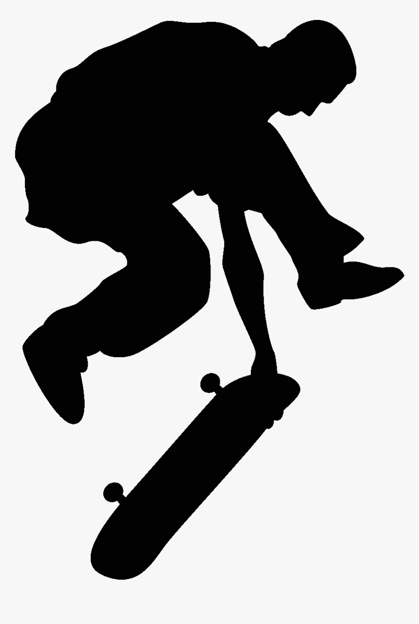 Transparent Skateboard Png - Skateboarding Silhouette, Png Download, Free Download