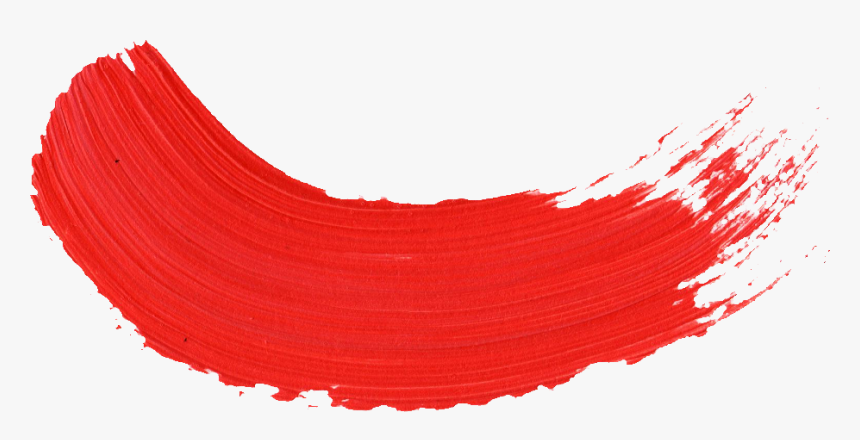 Red Paint Brush Stroke Png, Transparent Png, Free Download