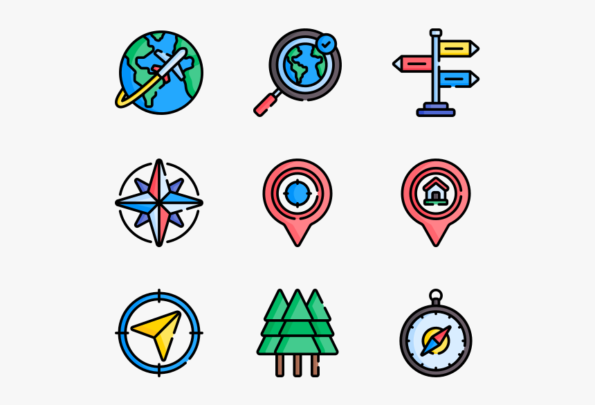 Hippie Icons Png, Transparent Png, Free Download