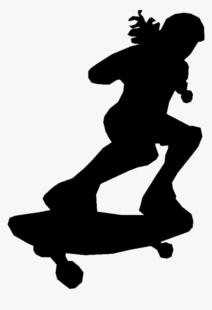 Collection Of Skateboard - Silhouette Clipart Skateboarding Png, Transparent Png, Free Download