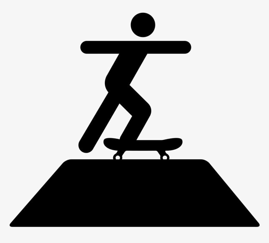 Skateboard Sportive Skater Skating Silhouette - Skateboarding Silhouette, HD Png Download, Free Download