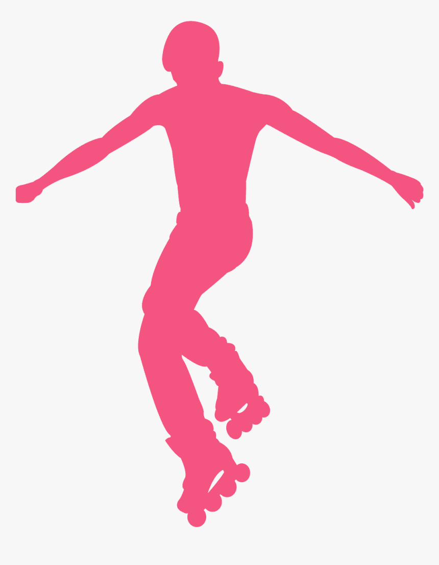Roller Skate Silhouette Png, Transparent Png, Free Download