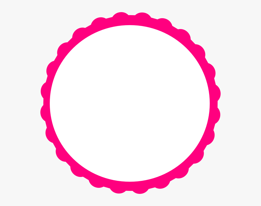 Red Circle Frame Clipart - Pink Circle Frame Png, Transparent Png, Free Download