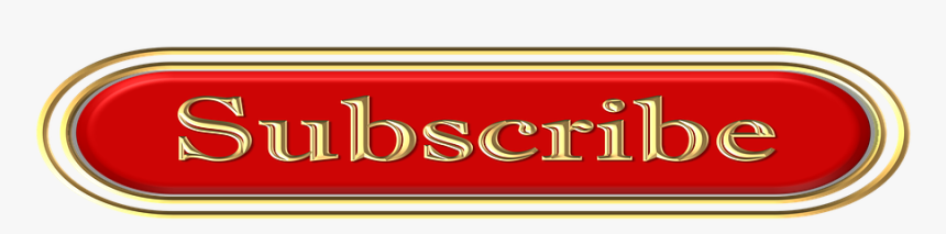 Red, Subscribe, Button, Plush, Velvet, Gold, Golden - Signage, HD Png Download, Free Download