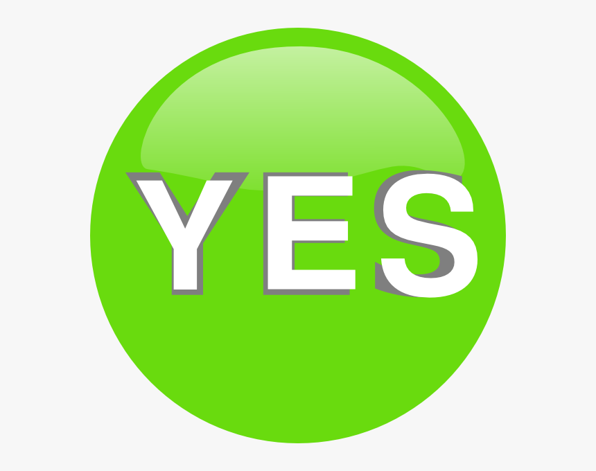 Yes Button Svg Clip Arts - Transparent Yes Button, HD Png Download, Free Download