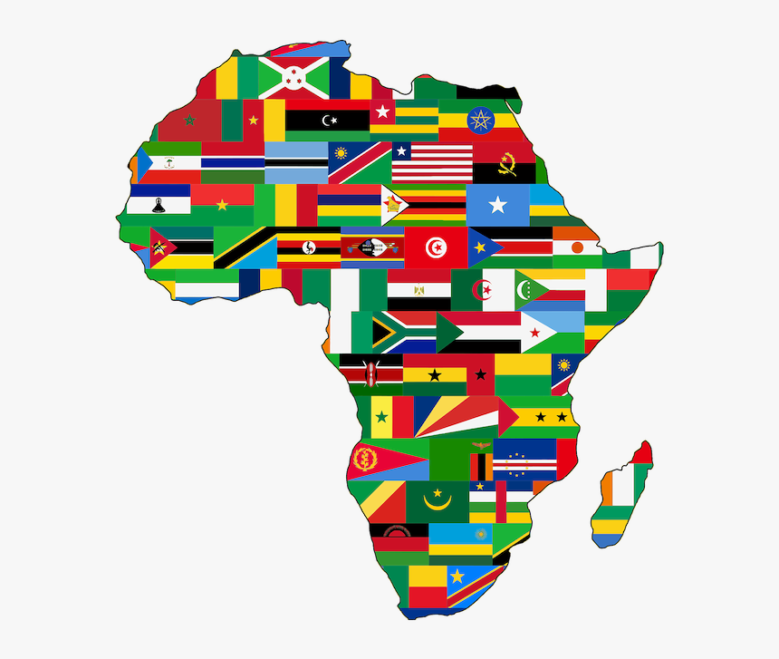 Africa Continent With Flags, HD Png Download, Free Download