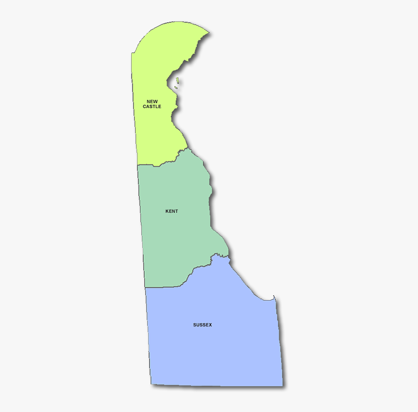 Delaware County Map - Delaware State County Map, HD Png Download, Free Download