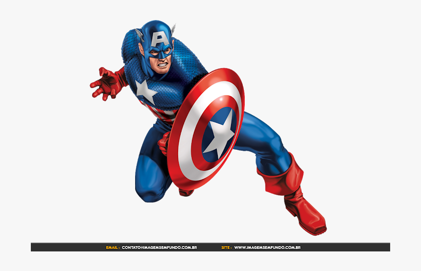 Clip Art Fundo Capitao America - Marvel Captain America Tattoo, HD Png Download, Free Download