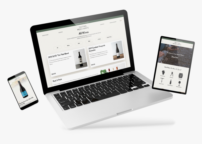 Tasting Merchasnts Website - Responsive Web Design, HD Png Download, Free Download