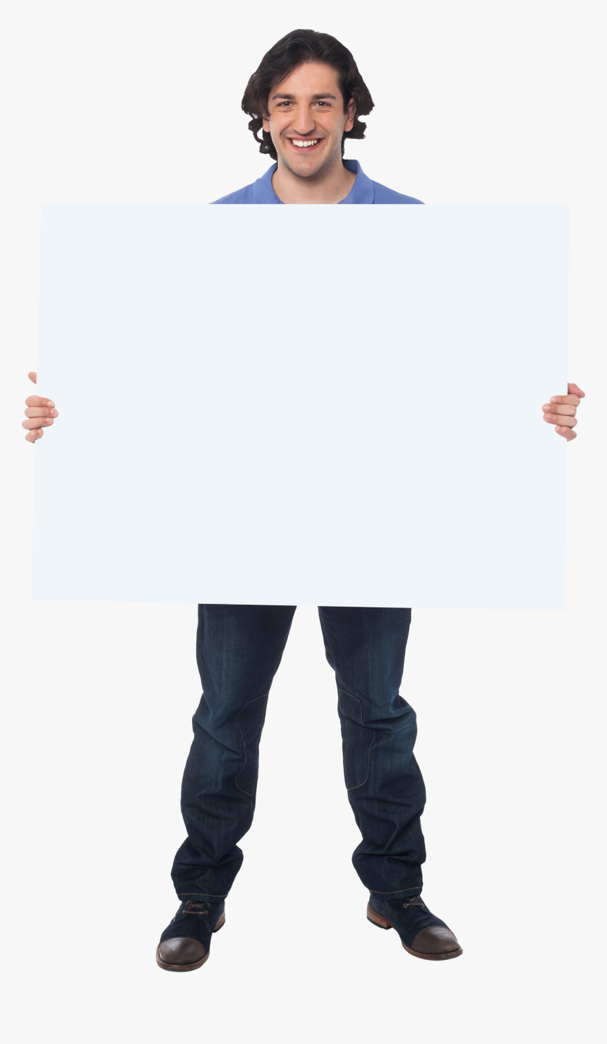 Men Holding Banner Png Stock Photo - Hold Banner Png, Transparent Png, Free Download