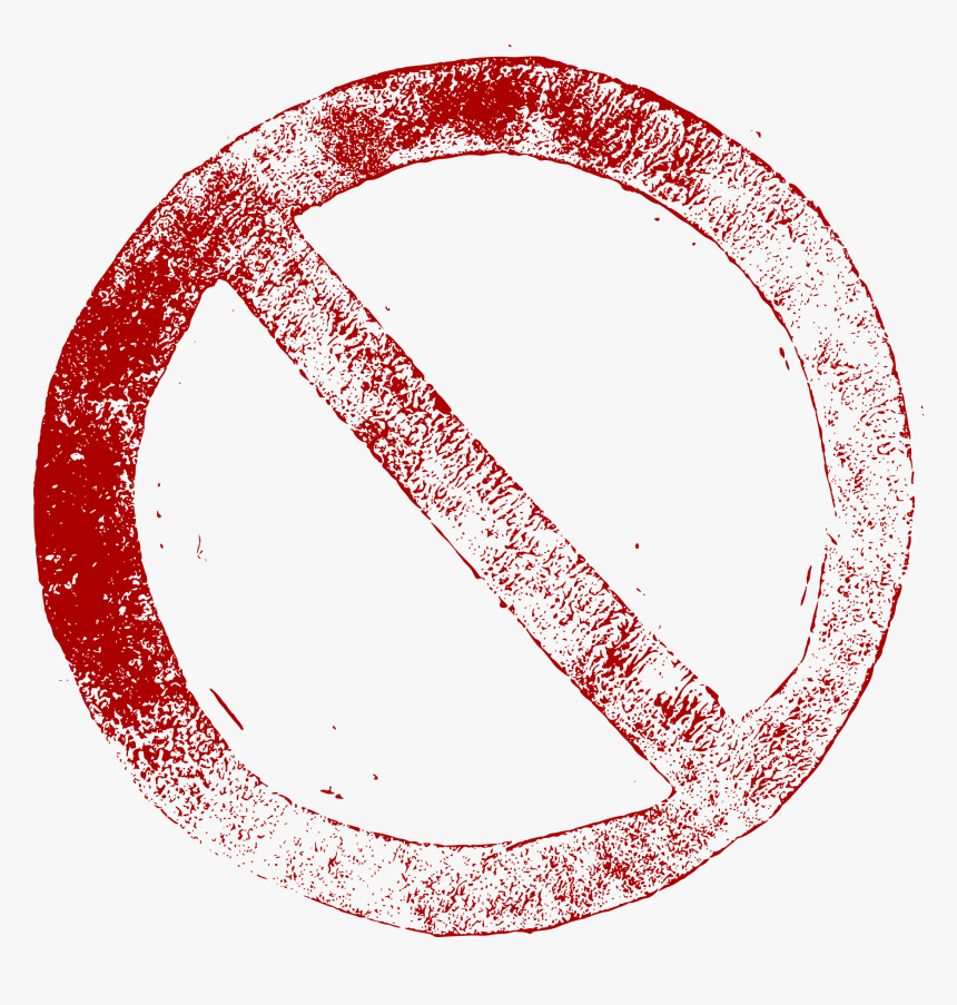 Red Prohibited Sign Png, Transparent Png, Free Download