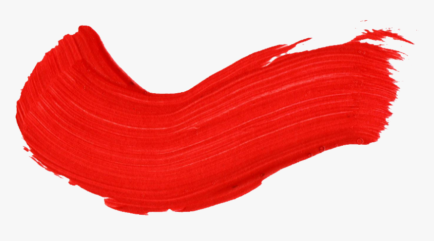 Red Paint Brush Stroke, HD Png Download, Free Download