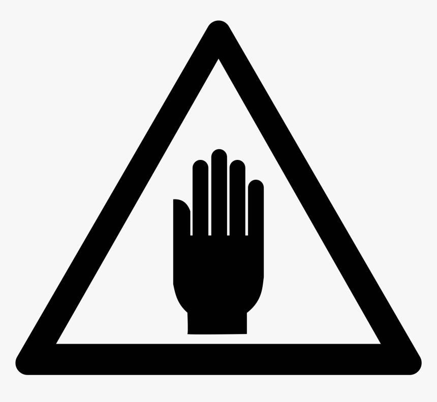 Touch Clipart Hand Open - High Voltage Hazard, HD Png Download, Free Download