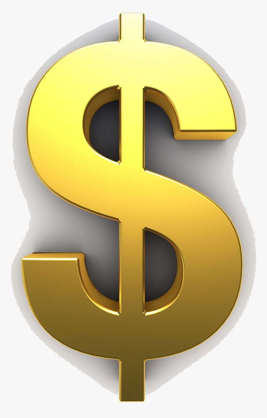 Gold Dollar Png Free Download - Golden Dollar Sign Clipart, Transparent Png, Free Download