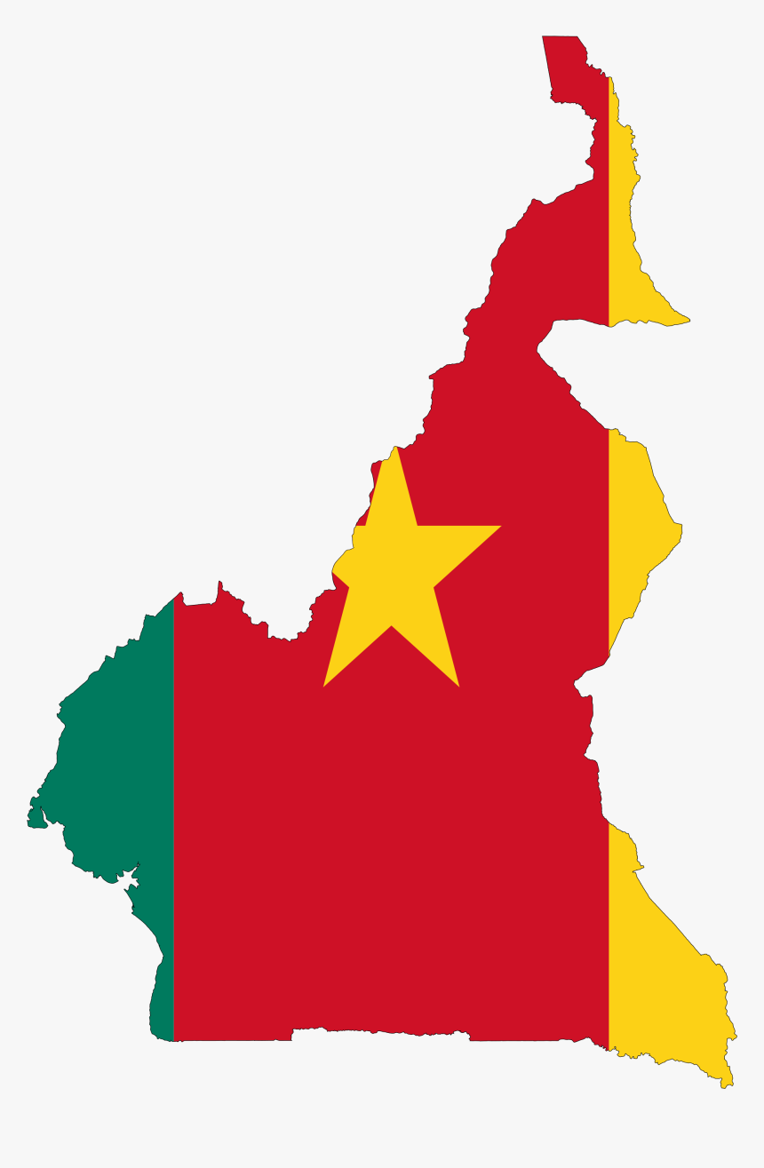 Cameroon Flag Map, HD Png Download, Free Download