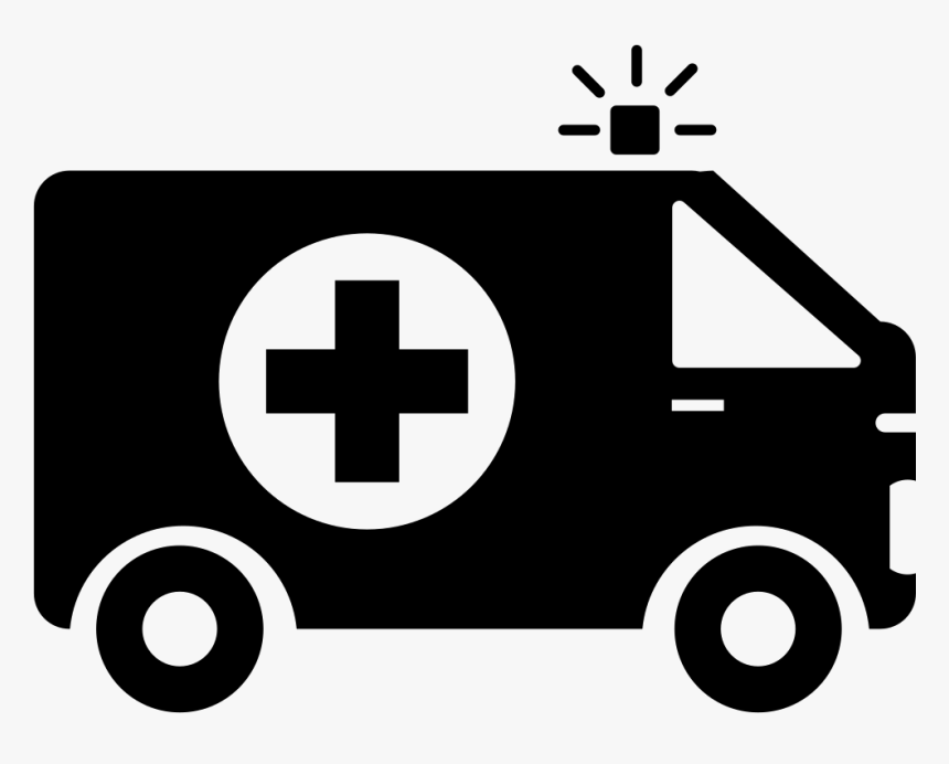 Ambulance With First Aid Sign - Ambulancia Icono Png, Transparent Png, Free Download