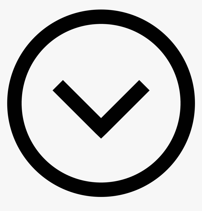 Right button. Стрелка вниз в круге. Галочка в круге символ. Кнопка вниз. Галочка вниз.