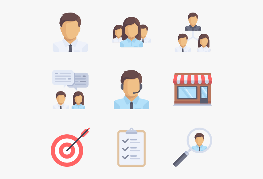 Management - Customer Flat Icon Png, Transparent Png, Free Download