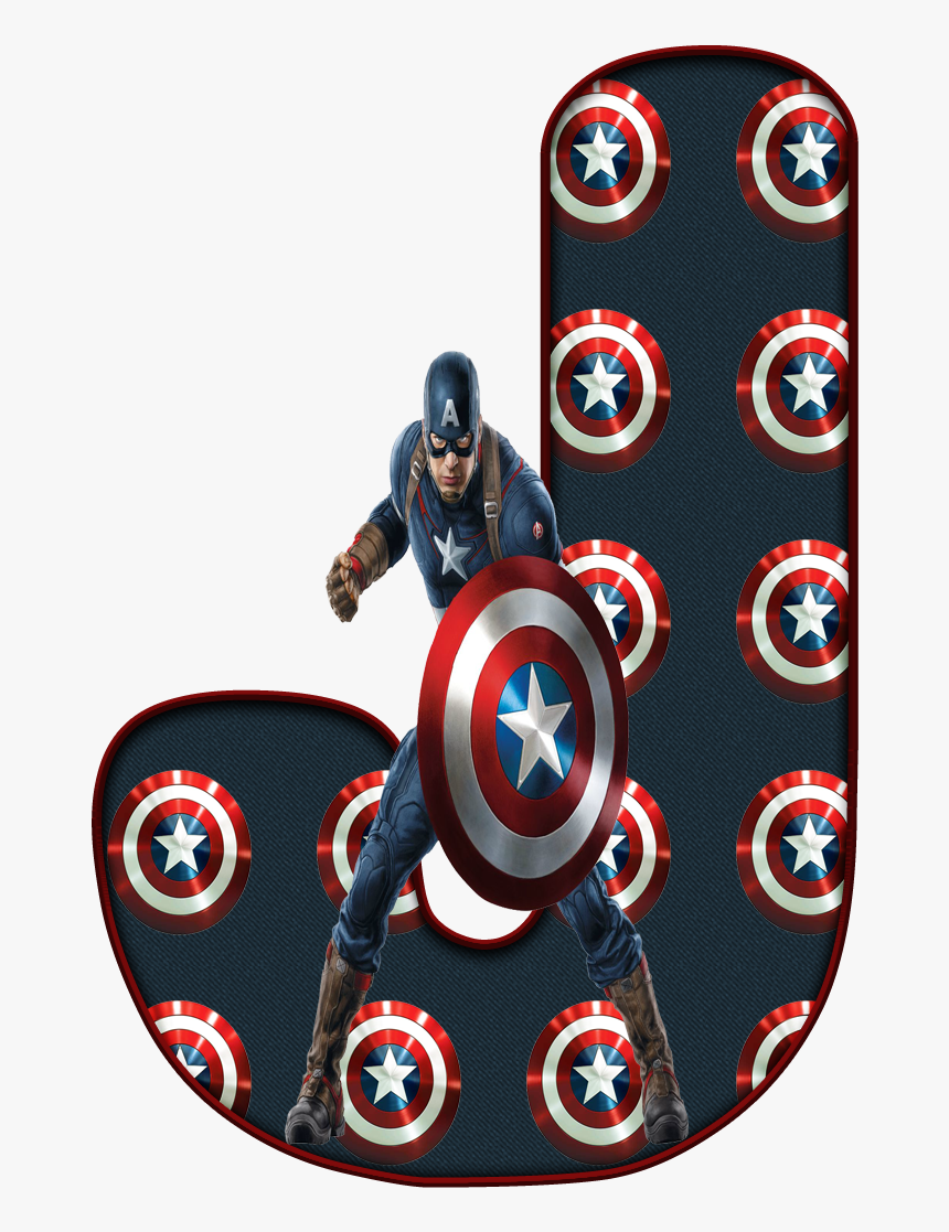 Thor Hammer Clipart - Alfabeto Capitão America, HD Png Download, Free Download