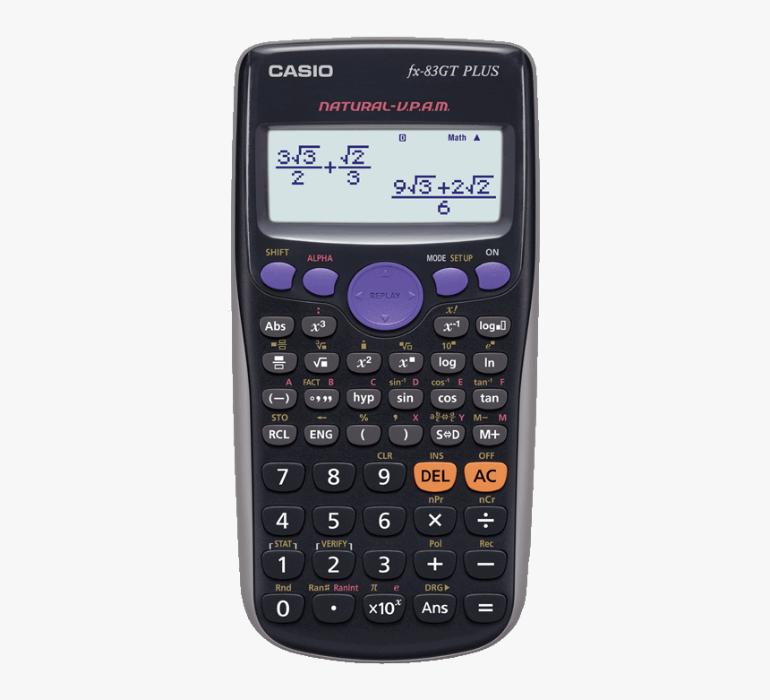 Scientific Calculator Transparent Background - Fx 82 Es Plus, HD Png Download, Free Download