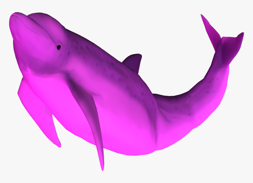 Transparent 3d Dolphin Png - Pink Dolphin No Background, Png Download, Free Download