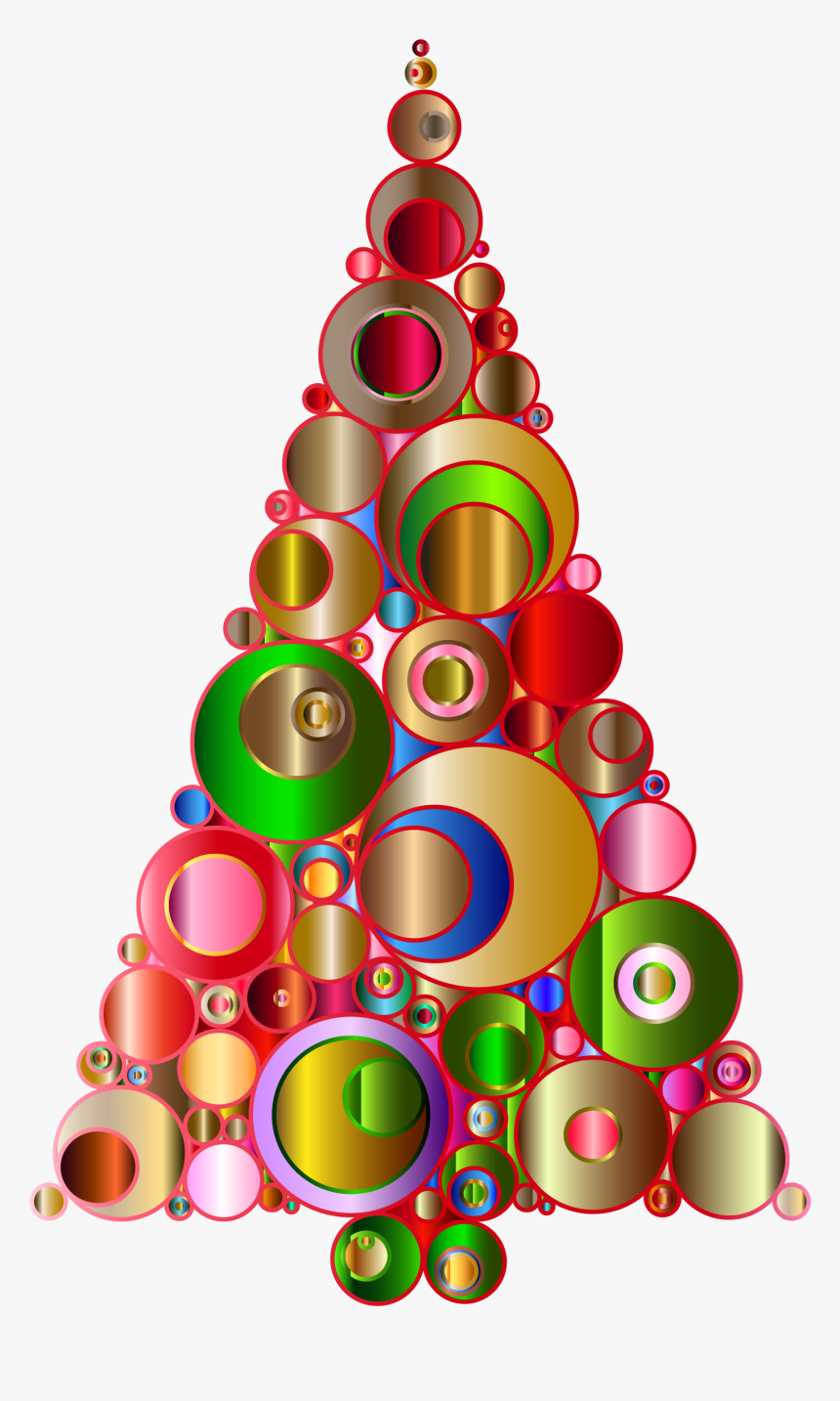 Palm Tree Christmas Png - Colourful Christmas Tree Png, Transparent Png, Free Download