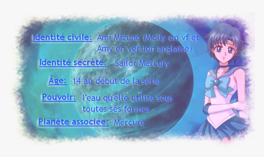 Présentation De Sailor Mercury, HD Png Download, Free Download