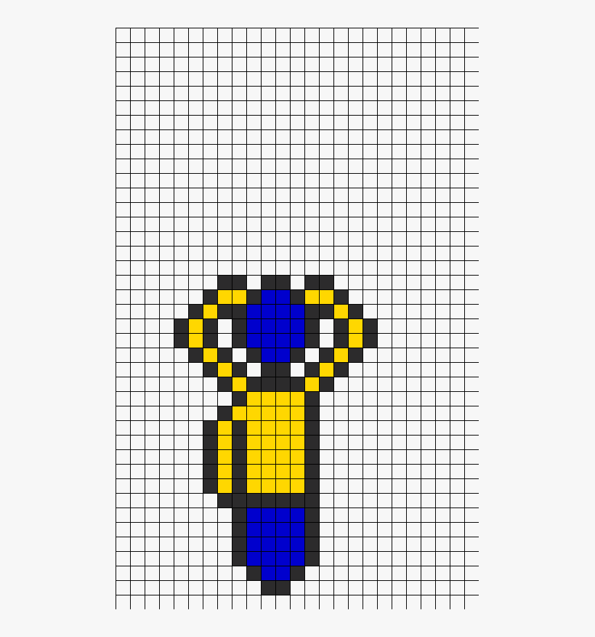 Sailor Mercury Transformation Stick Perler Bead Pattern, HD Png Download, Free Download