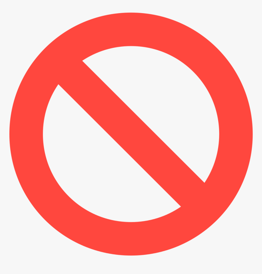 Traffic Sign No Symbol Emoji Warning Sign, HD Png Download, Free Download