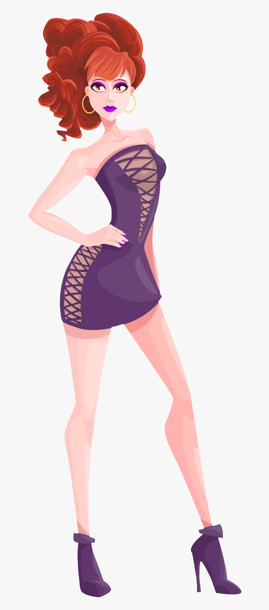 Sexy Girl Vector Png Transparent Image, Png Download, Free Download