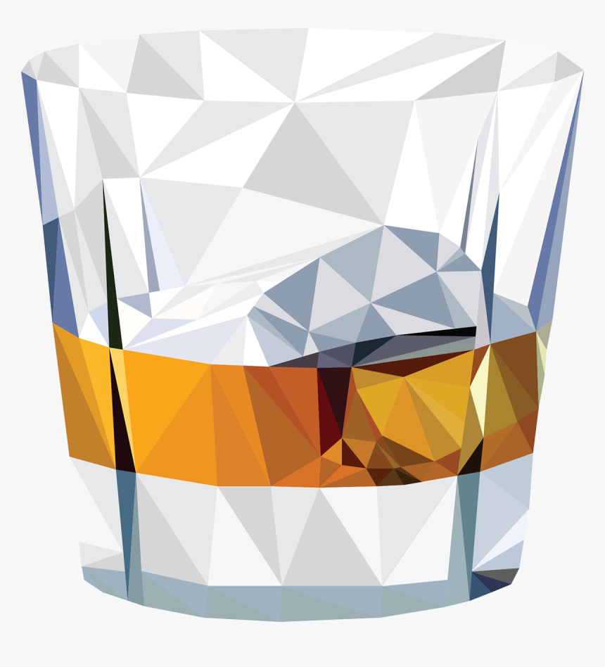 Shattered Whiskey In Glass, HD Png Download, Free Download