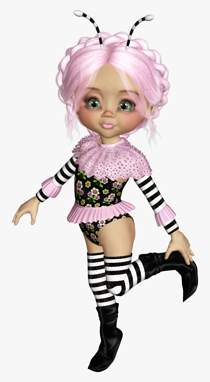 ╰⊰✿gs✿⊱╮ Girl Clipart, Elf Doll, Cute Fairy,, HD Png Download, Free Download