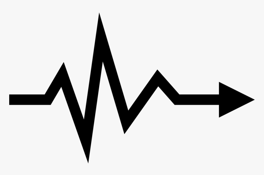 Heartbeat Lifeline Arrow Symbol Comments, HD Png Download, Free Download