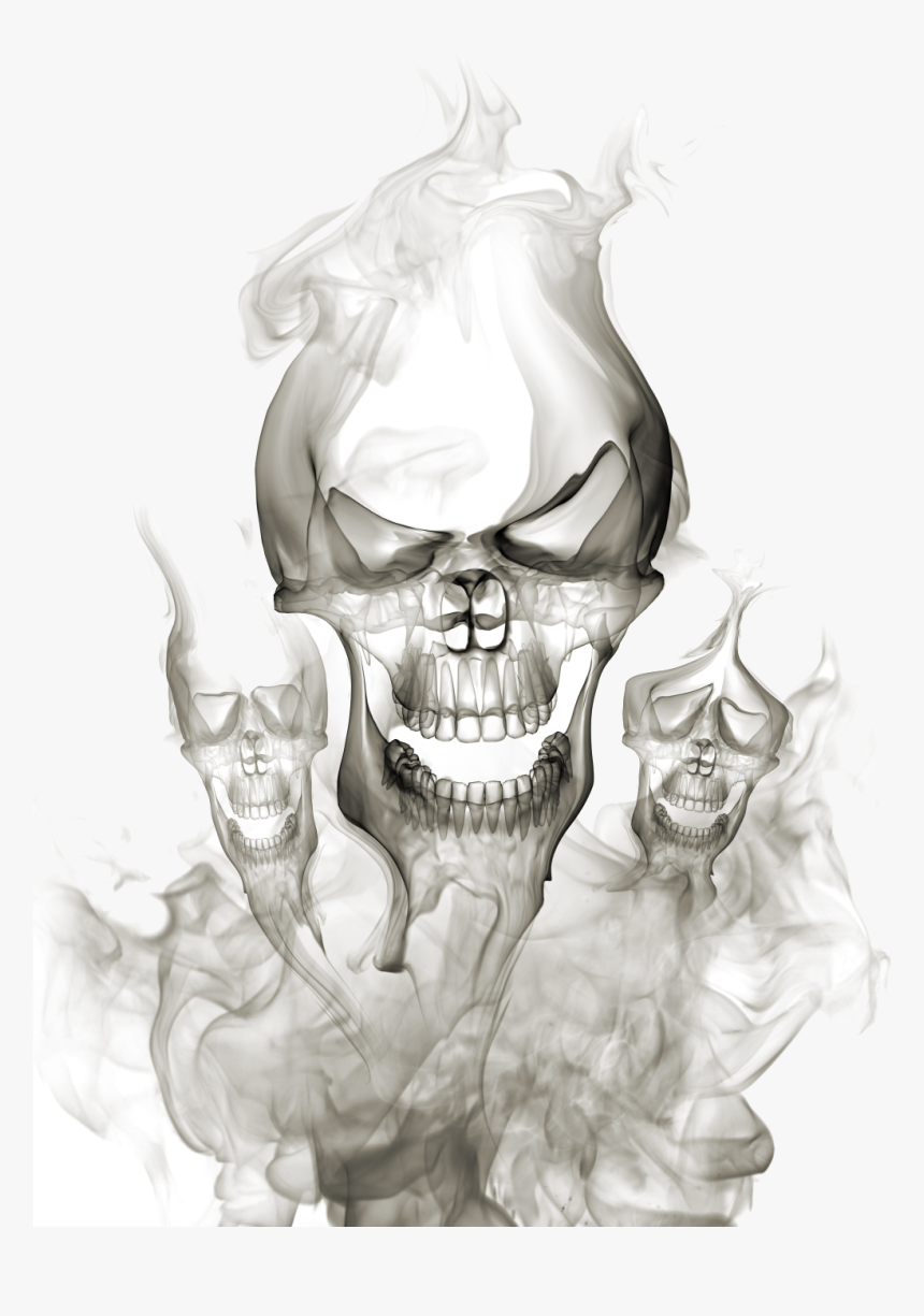 #skullhead #creepy #skullface #skull #fog #schädel, HD Png Download, Free Download
