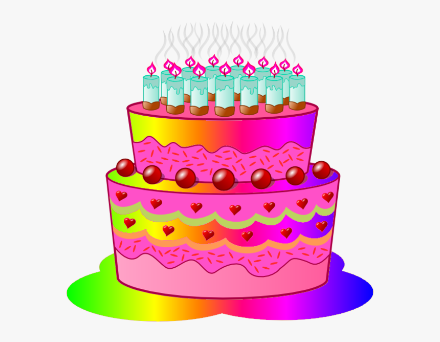 Transparent Animated Birthday Cake Clipart, HD Png Download, Free Download