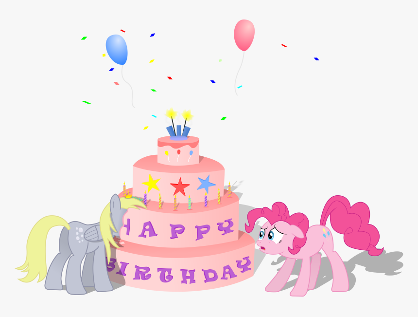 Derpy Hooves Pinkie Pie Birthday Cake Cake Decorating - Birthday Cake My Little Pony Cartoon, HD Png Download, Free Download