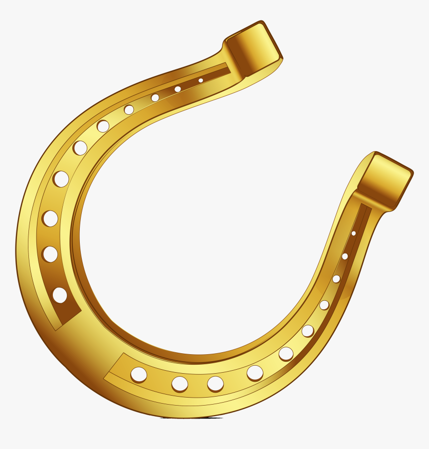 Gold Horse Shoe Png, Transparent Png, Free Download