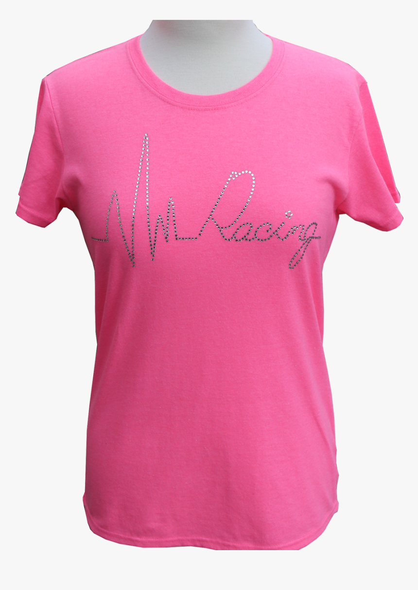 Heart Beat Of Racing / Rhinestones / Crew Neck & T"s - Active Shirt, HD Png Download, Free Download