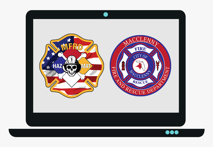 Fire Department Patches Logo Design - Design Event Email Template, HD Png Download, Free Download