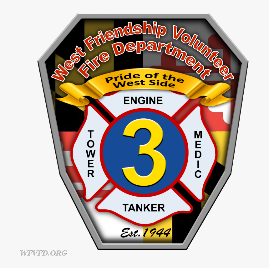 West Friendship Volunteer Fire Department Clipart , - Emblem, HD Png Download, Free Download