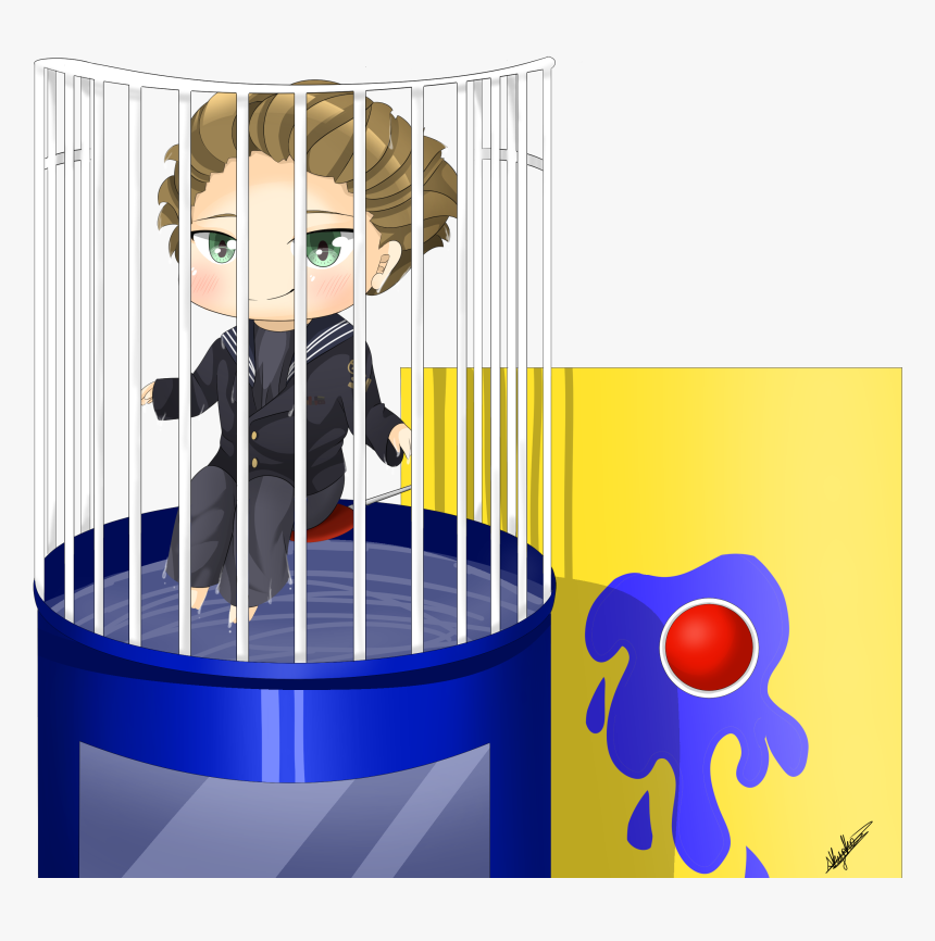 Splash Clipart Dunk Tank - Dunk Tank Cartoon Png, Transparent Png, Free Download